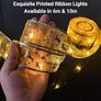 Christmas Tree Lights, Gold 6m Christmas Tree Ribbon String Fairy Lights for Tree Christmas Decorations, Battery Warm White 60 LED Ribbon Christmas Lights Indoor for Xmas Tree Decorations Image 3