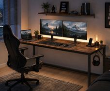 Office Desk for Dual Monitor