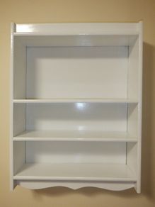 White kitchen shelf