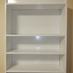 White kitchen shelf