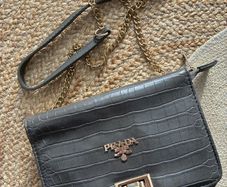 grey crossbody bag