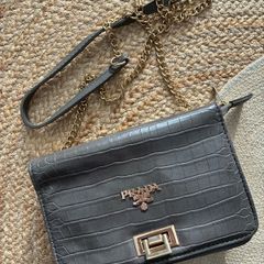 grey crossbody bag