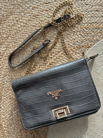 grey crossbody bag