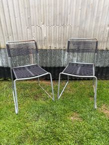 Pair of garden chairs x2