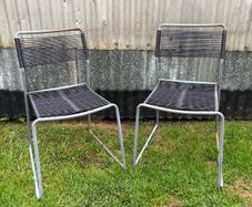 Pair of garden chairs x2