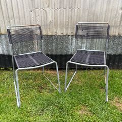 Pair of garden chairs x2