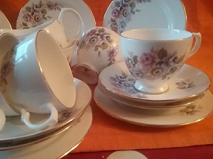 Gainsborough Lavender Floral ChinaTeaset