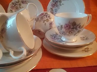Gainsborough Lavender Floral ChinaTeaset
