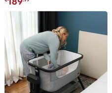 Baby Elegance Co-Glide Electric Bedside Crib