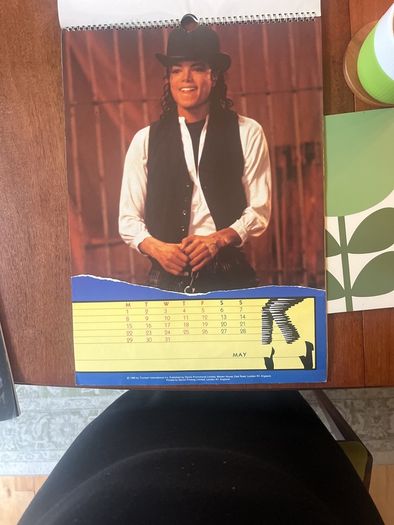 Michael Jackson calendar Moonwalker 1989