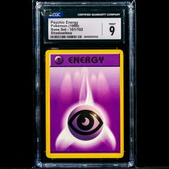 Psychic Energy Shadowless 101/102 CGC 9 Mint Graded WOTC Base Set 1999 Pokemon Card Vintage