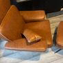 Practically new armchair and footstool Image 4