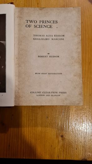 Two  Princess Of Science. Thomas Eddison & Guglielmo Marco I. 1909 By By Robert Hudson.