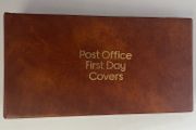 Small Brown Post Office First Day Cover Album with 20 leaves
