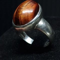 Vintage Sterling Silver 925 Tiger Eye Ring
