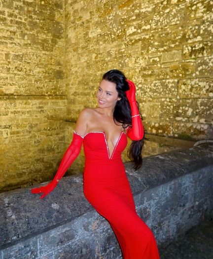 Stunning red debs dress