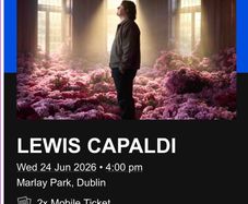 Lewis Capaldi Tickets - Wed 24th July