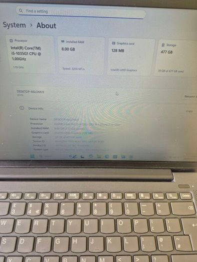 Lenovo IdeaPad 5,i5 10th gen,8gb,256ssd,14"FHD Screen,Win11,Read Descriptions