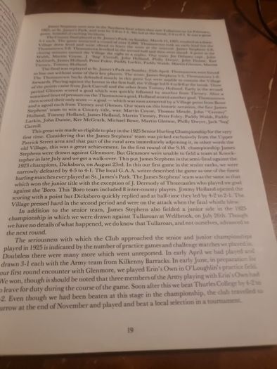 James Stephens GAA Club: 100 Years of the Village, 1887-1987