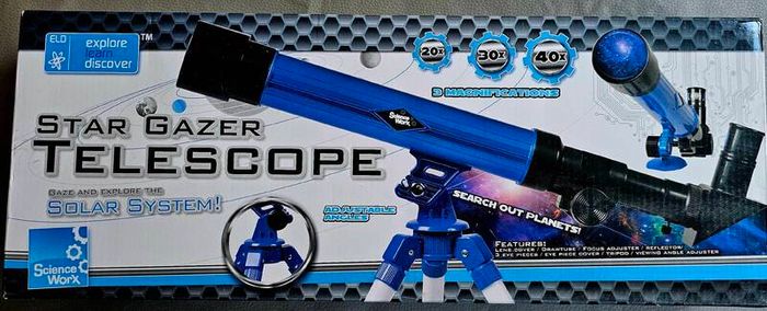 kids telescope opened but unused