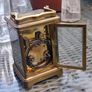 C Packer and Co of Regent Street, London, French interior, antique carriage clock, D18 reg post 15e Image 9