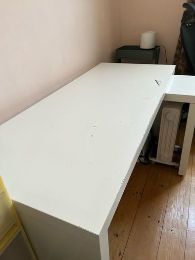 Ikea malm desk with pull out section