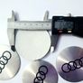 Set/4x 65mm Audi STICKERS ONLY Wheel Centre Cap Sticker A3 A4 A5 A6 Q5 S Line Q7 Image 4