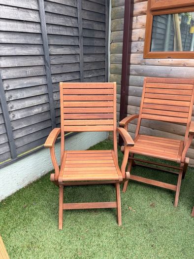 deck chairs and storage