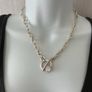 Antique Silver Plated Swarovski Crystal Necklace Image 6