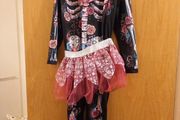 Girls skeleton costume