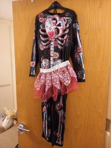 Girls skeleton costume