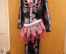 Girls skeleton costume