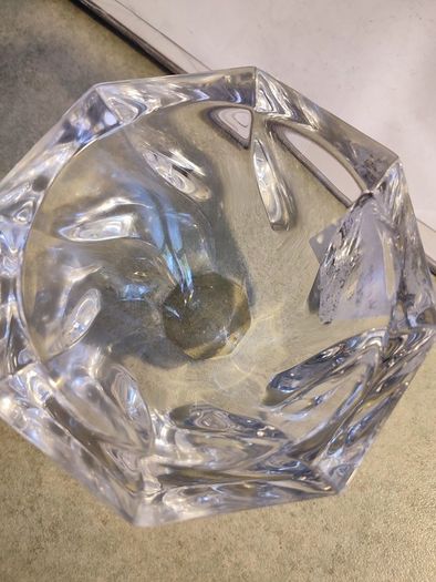 Orrefors Crystal Bowl Paperweight Style Residence by Olle Alberius Sweden