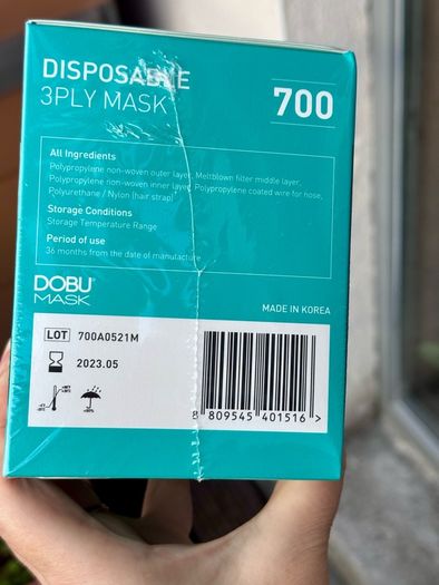 Disposable 3Ply Face Masks - 50pcs