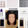 Eyelash Extension Kit,Professional Eyelash Mannequin Head Kit with 4pc Removable Eyelids, Lash Kit for Eyelash Extensions Beginners,Training Makeup and Eyelash Graft (FREE POSTAGE) Image 4