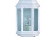 White Outdoor Wall Light