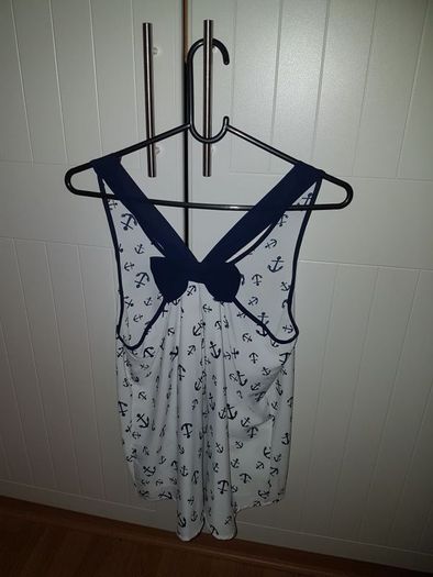 Anchor print vest top