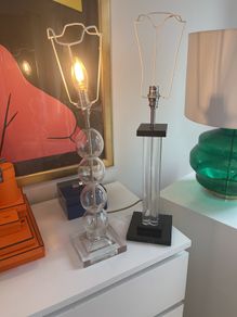 Glass lamp base