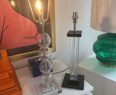 Glass lamp base