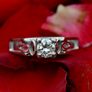 Vintage 1970s Diamond Solitaire Ring - 18ct White Gold Image 4