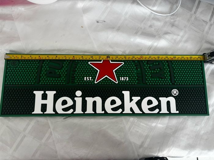 Heineken rubber bar runner