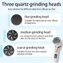 Portable Pedicure Kit Foot File Callus Remover, Electric Callus Remover for Feet (with Dander Vacuum), Rechargeable Waterproof Foot File for Foot Care Deadskin Remover with 3Head&LCD Display Image 5
