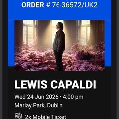 Lewis Capaldi Marlay Park x 2