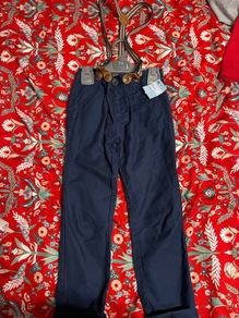 New navy trousers