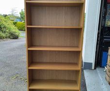 Two oak Ikea Billy Bookcases