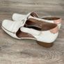 Women's real leather white Tamaris EUR39 and brown leather flat shoes loafers moccasins size EUR40 Image 3