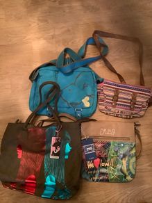 4 New Canvas Bags