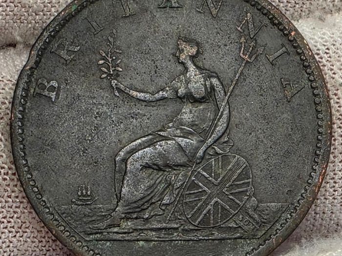Great Britain 1807 Half Penny Coin George III Soho Mint