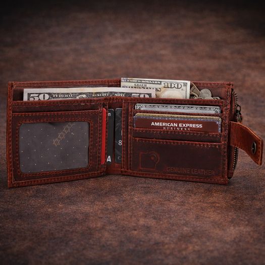 Genuine Leather Wallet Luxury Handmade RFID Secure Wallet