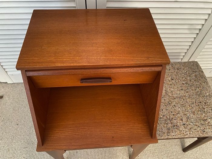 Mid Century Chippy Telephone Table